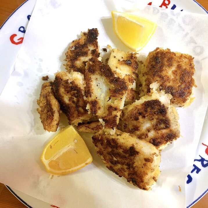 白身魚のパン粉焼き